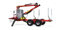 GAP 90 forestry trailer with hydraulic crane DOT 40K